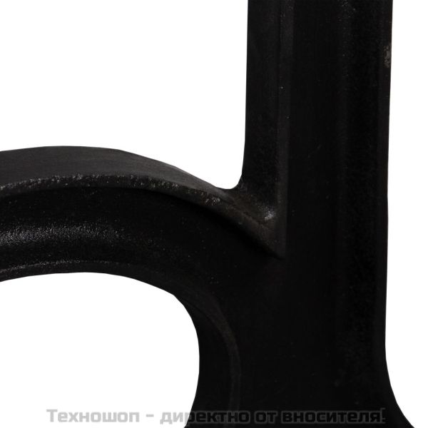 Крака за маса за кафе, 2 бр, арковидна основа, A-образни, чугун