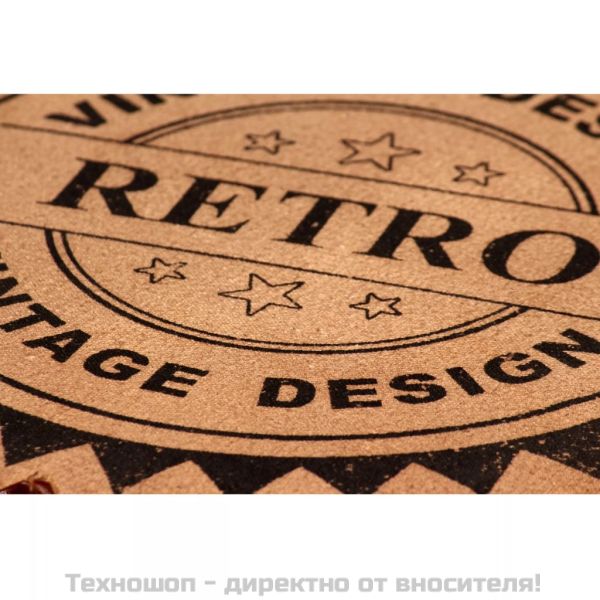 Бар табуретки, 2 бр, естествена кожа