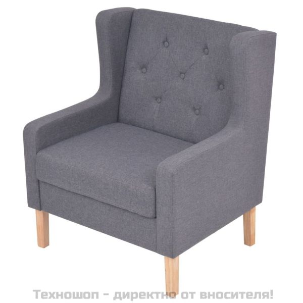 Фотьойл, сив, текстил