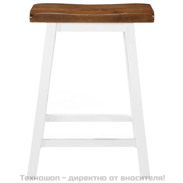 Бар табуретки, 2 бр, масивно дърво