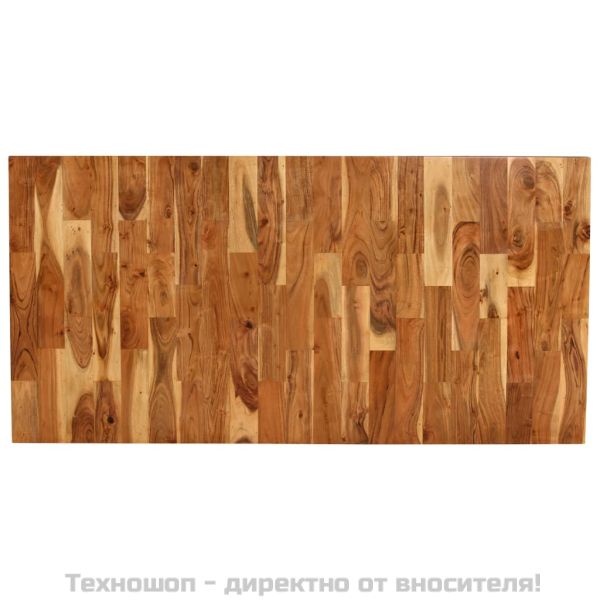 Трапезна маса, акациево и мангово дърво масив, 180x90x76 cм