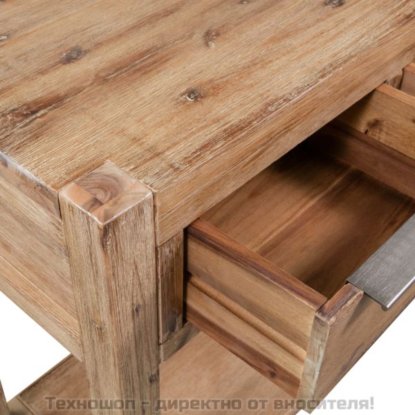 Конзолна маса, 82x33x73 cм, акациево дърво масив