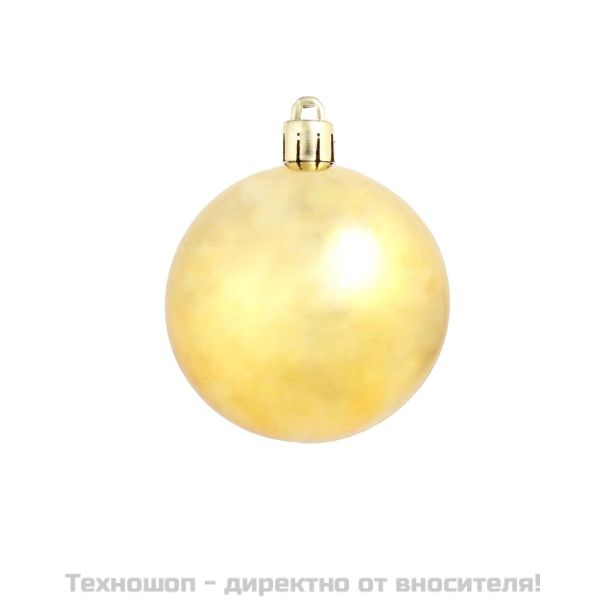 Комплект коледни топки от 100 части, 3/4/6 см, злато