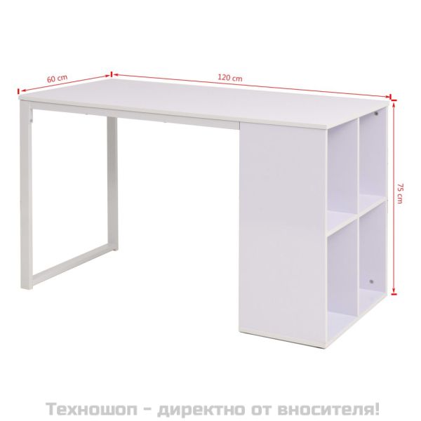 Бюро, 120x60x75 см, бяло