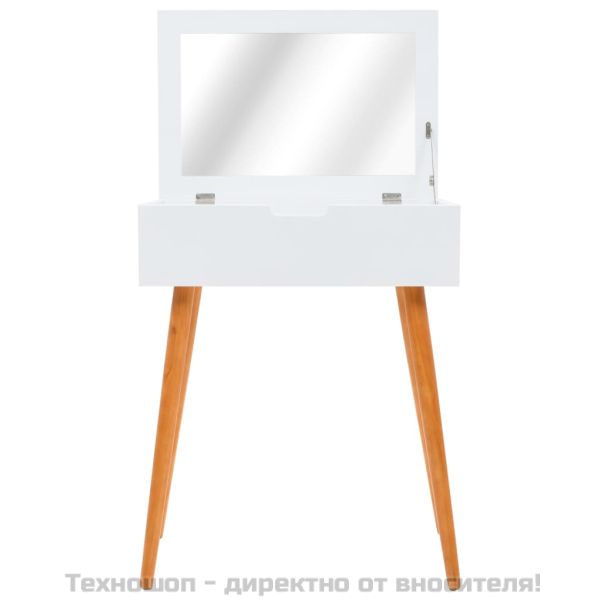 Тоалетка с огледало, МДФ, 60x40x75 см