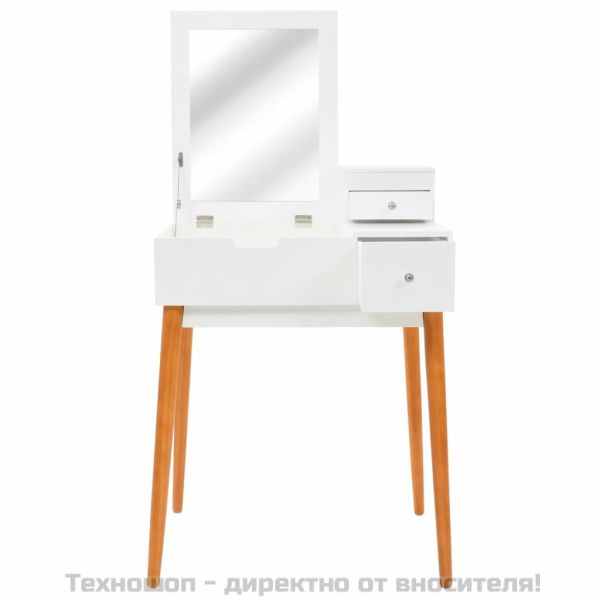 Тоалетка с огледало, МДФ, 60x50x86 см