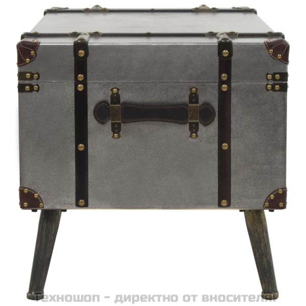 Маса за кафе, МДФ и алуминий, 102x51x47,5 см