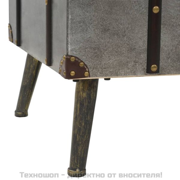 Маса за кафе, МДФ и алуминий, 102x51x47,5 см