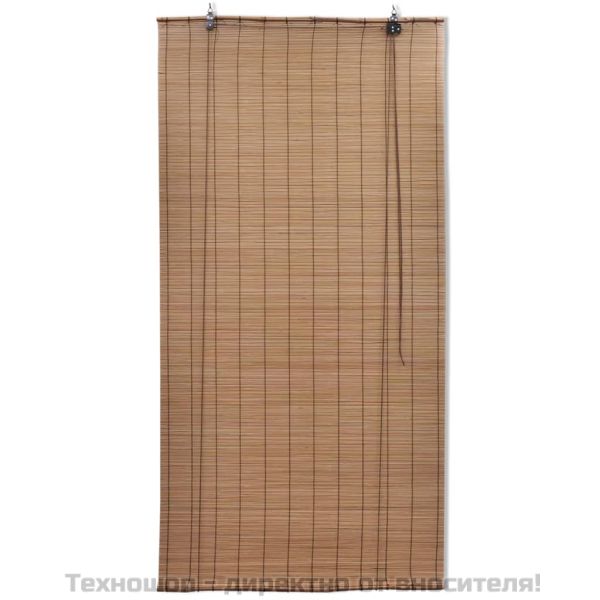 Бамбукова ролетна щора, 150x160 см, кафява