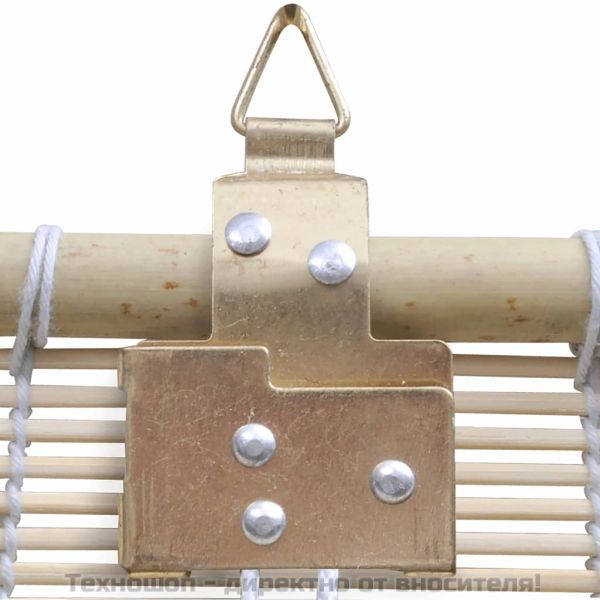 Бамбукова ролетна щора, 150x160 см, естетвен цвят