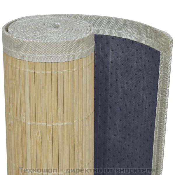 Бамбуков килим, 100x160 см, естествен цвят