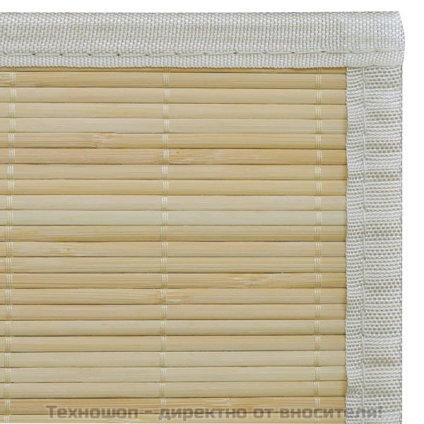 Бамбуков килим, 100x160 см, естествен цвят