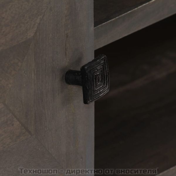 ТВ шкаф, мангово дърво масив, 140x30x45 cм