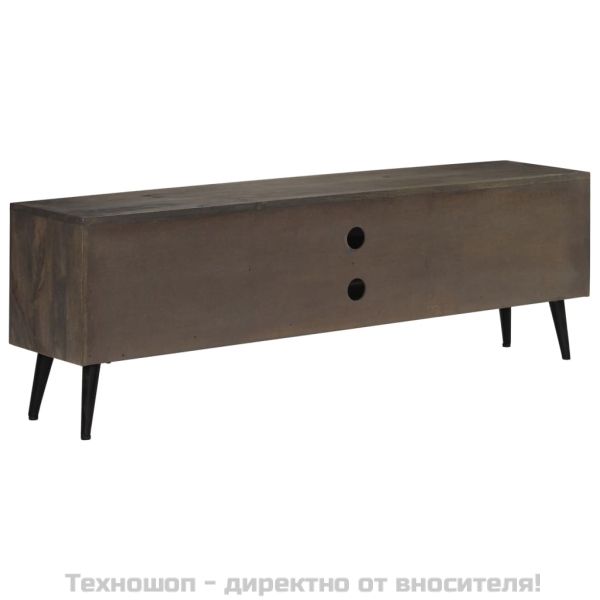ТВ шкаф, мангово дърво масив, 140x30x45 cм