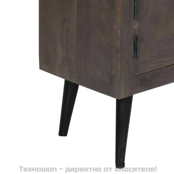 ТВ шкаф, мангово дърво масив, 140x30x45 cм