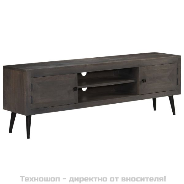 ТВ шкаф, мангово дърво масив, 140x30x45 cм
