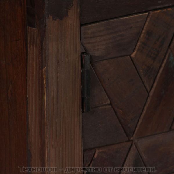 ТВ шкаф, регенерирано дърво масив, 140x30x45 cм