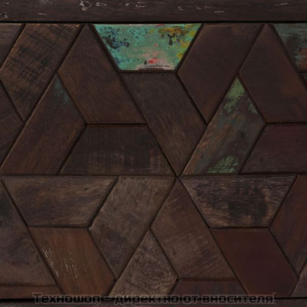 ТВ шкаф, регенерирано дърво масив, 140x30x45 cм