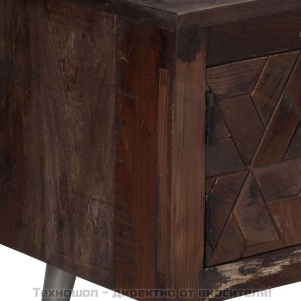 ТВ шкаф, регенерирано дърво масив, 140x30x45 cм