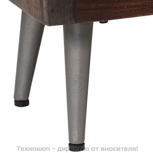 Нощно шкафче, регенерирано дърво, 40х30х50 см