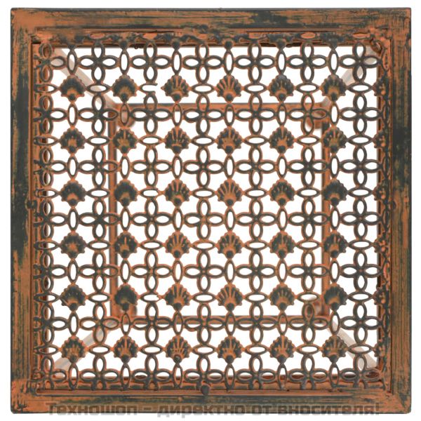 Цветарник, 3 части, винтидж стил, метал, ръждив цвят