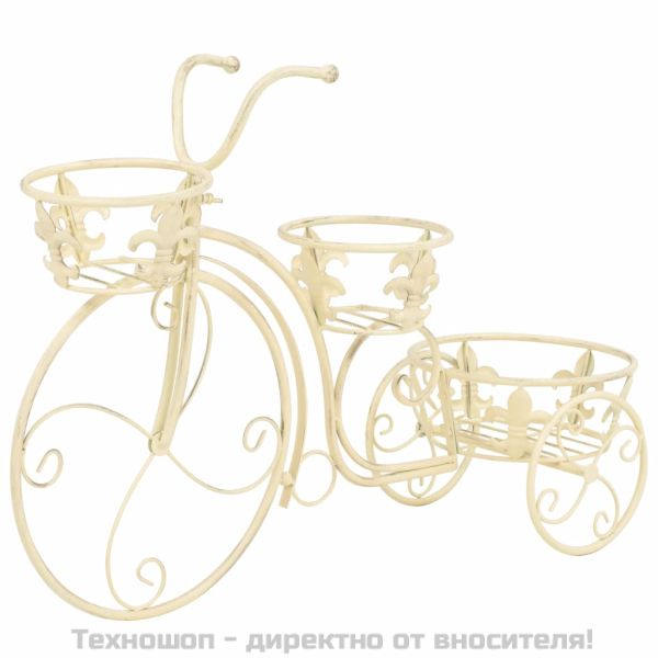 Цветарник във формата на колело, винтидж стил, метал