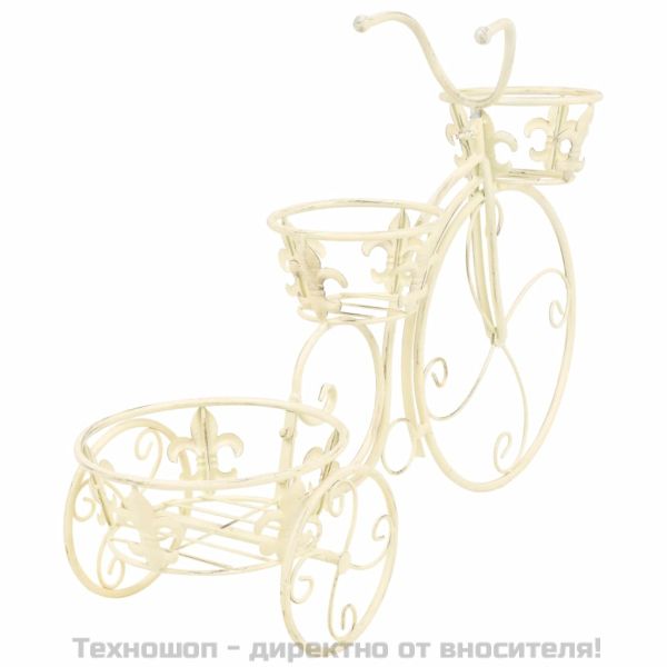 Цветарник във формата на колело, винтидж стил, метал