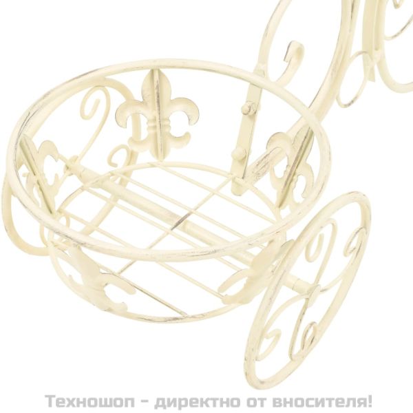 Цветарник във формата на колело, винтидж стил, метал