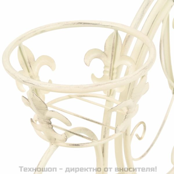 Цветарник във формата на колело, винтидж стил, метал