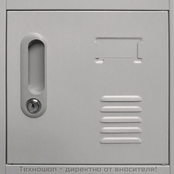 Заключващ се шкаф с 18 отделения, метал, 90x40x180 см