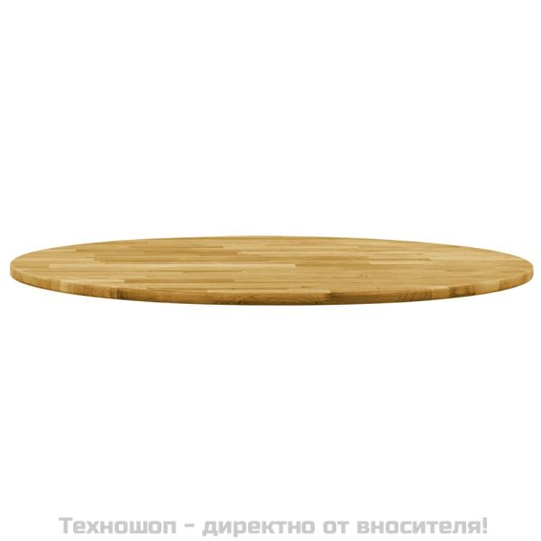 Плот за маса, дъб масив, кръгъл, 23 мм, 700 мм