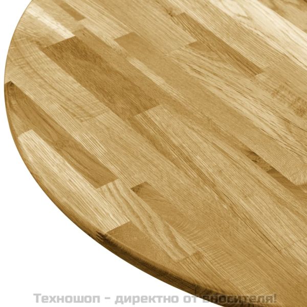 Плот за маса, дъб масив, кръгъл, 23 мм, 700 мм