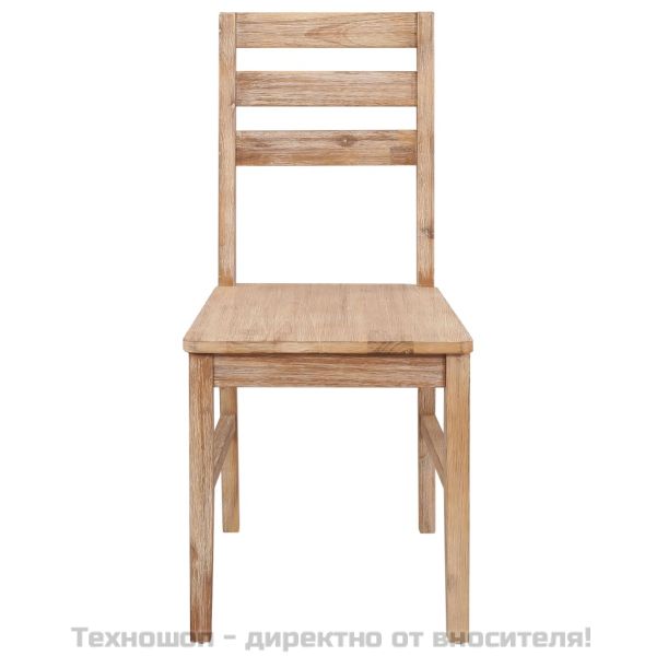 Трапезни столове, 2 бр, акациево дърво масив