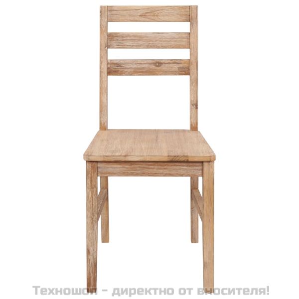 Трапезни столове, 4 бр, акациево дърво масив