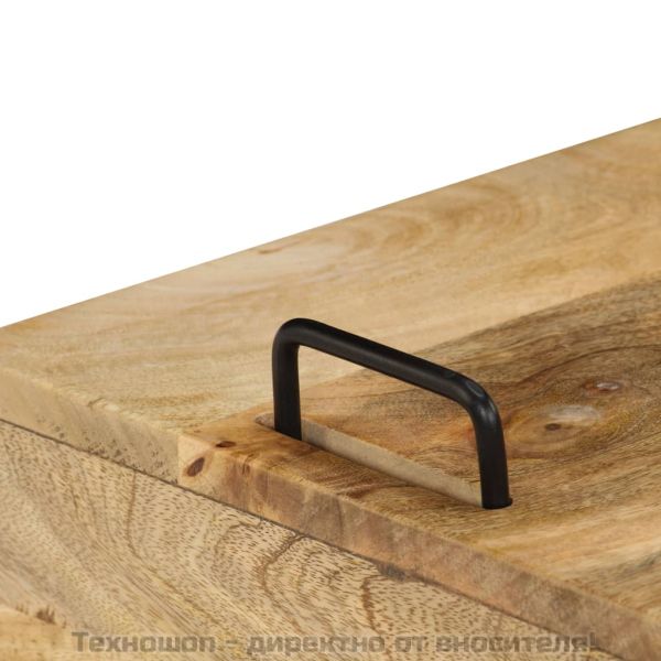 Нощно шкафче, мангово дърво масив, 40x34x47 см