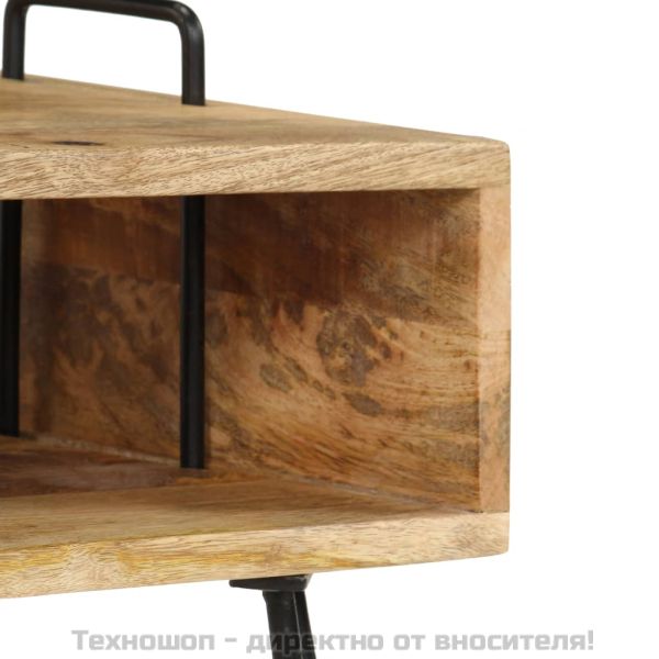 Нощно шкафче, мангово дърво масив, 40x34x47 см