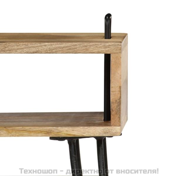 Нощно шкафче, мангово дърво масив, 40x34x47 см