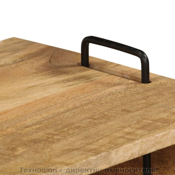 Маса за кафе, манго масив, 100x60x45 cм