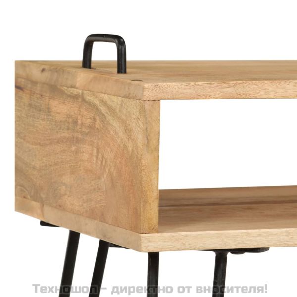 Маса за кафе, манго масив, 100x60x45 cм