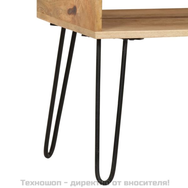 Маса за кафе, манго масив, 100x60x45 cм