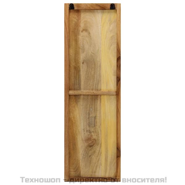 Закачалки за стена, 2 бр, мангова дървесина масив, 36x110x3 см