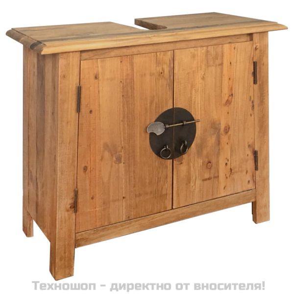 Комплект мебели за баня, борова дървесина масив