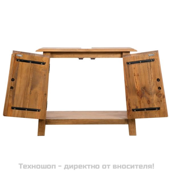 Комплект мебели за баня, борова дървесина масив