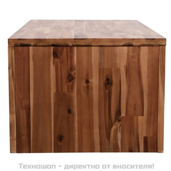 Маса за кафе, акациево дърво, 90x50x37,5 cм