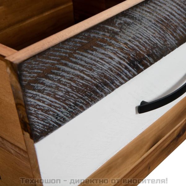 Маса за кафе, акациево дърво, 90x50x37,5 cм