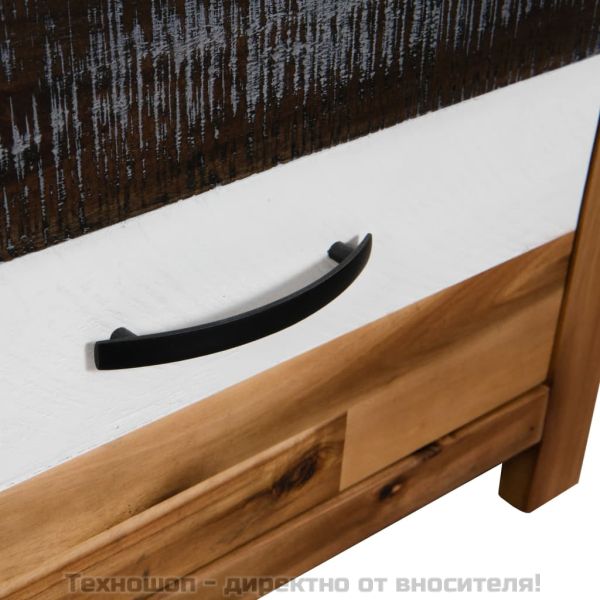 Маса за кафе, акациево дърво, 90x50x37,5 cм