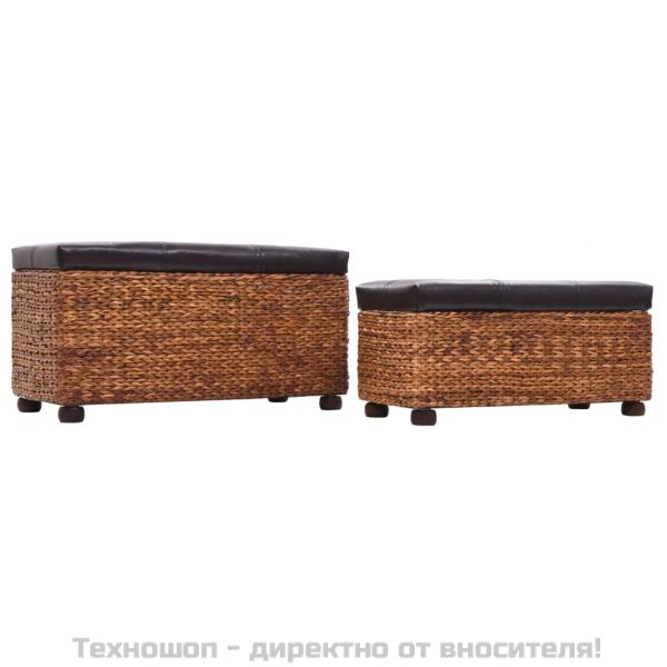 Комплект от 2 пейки, морска трева, кафяви