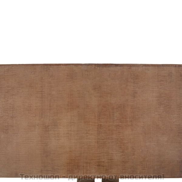 Кафе маса, чамова дървесина масив, 91x51x38 cм, кафява