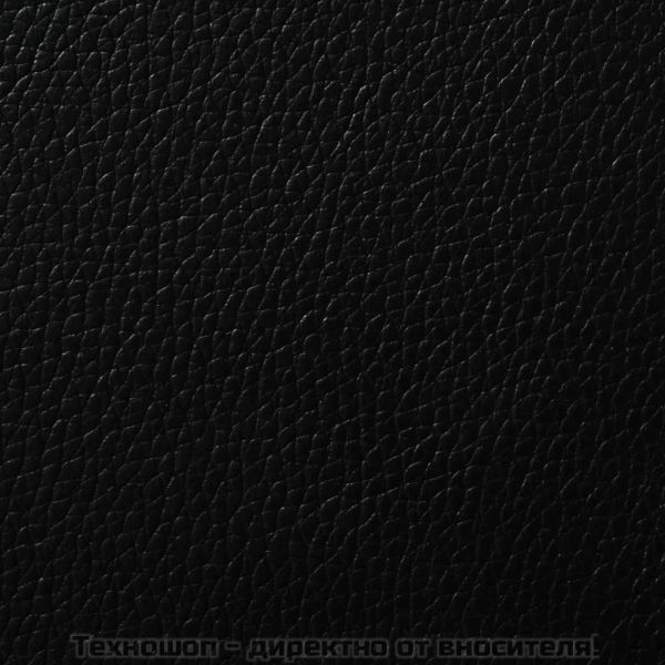 Трапезни столове, 2 бр, черни, изкуствена кожа