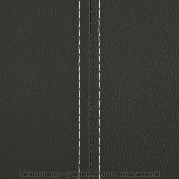 Конзолни трапезни столове, 4 бр, сиви, изкуствена кожа